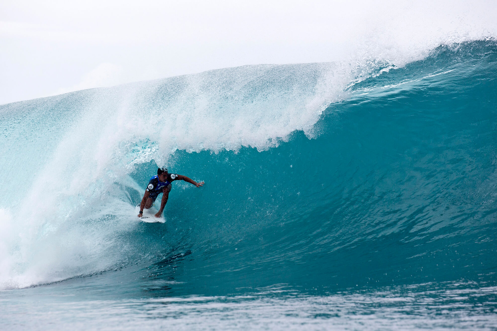 “A hundred percent, this is the best win of my professional career,” Moniz said. “The only win that will get better is a Pipe Masters, so hopefully down the line I can do one of those.” Photo: Keoki/WSL Volcom Pro 2018